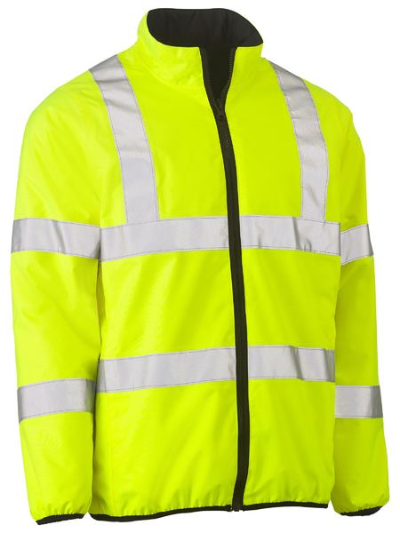 Bisley Workwear Taped Hi Vis Reversible Puffer Jacket BJ6350HT Work Wear Bisley Workwear YELLOW (BF51) XS 